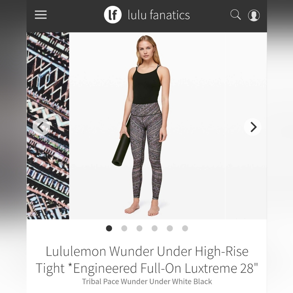 NWOT Lululemon Wunder Under High-Rise Tight, Engineered Full-On Luxtreme 28"